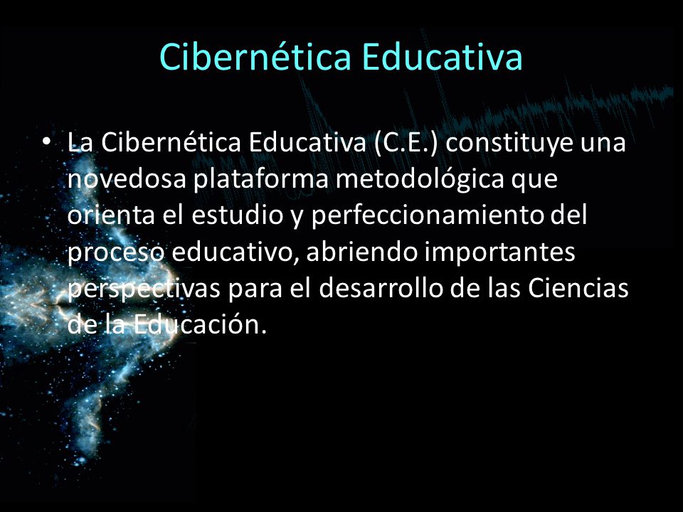 Cibernética Educativa