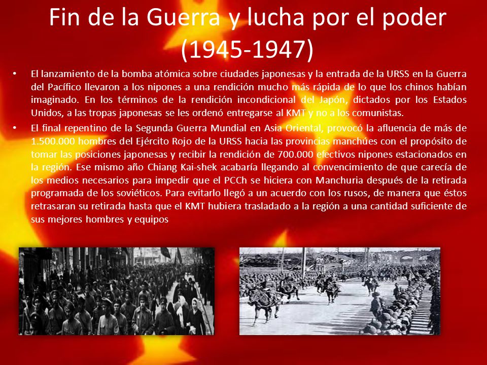 Fin de la Guerra y lucha por el poder ( )