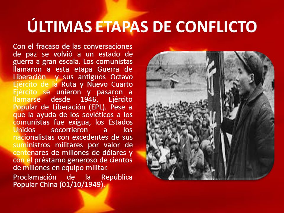 ÚLTIMAS ETAPAS DE CONFLICTO