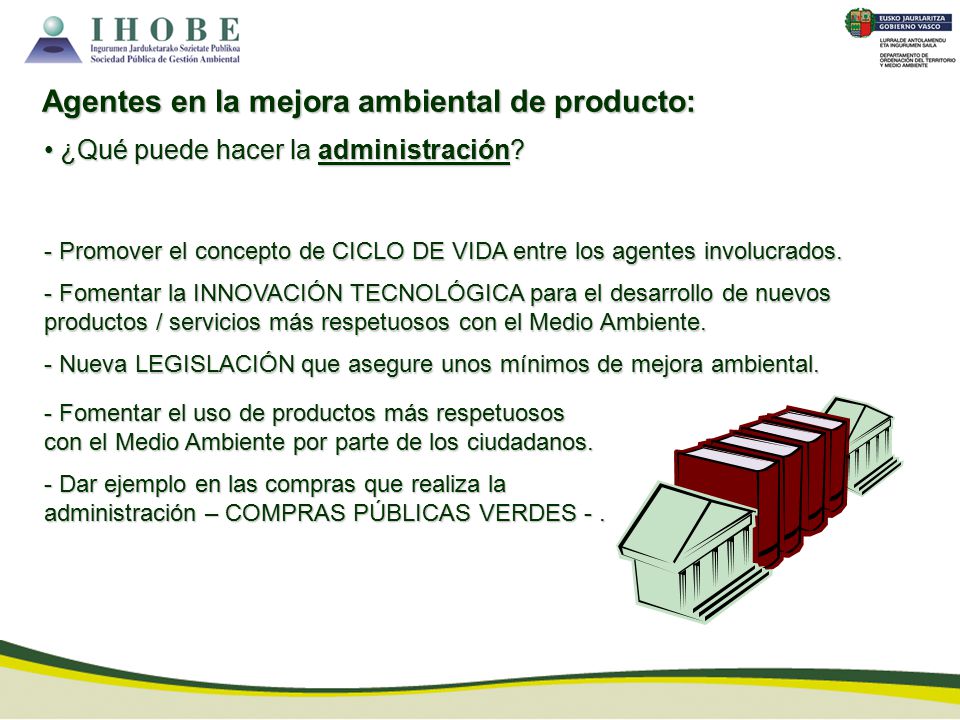 Agentes en la mejora ambiental de producto: