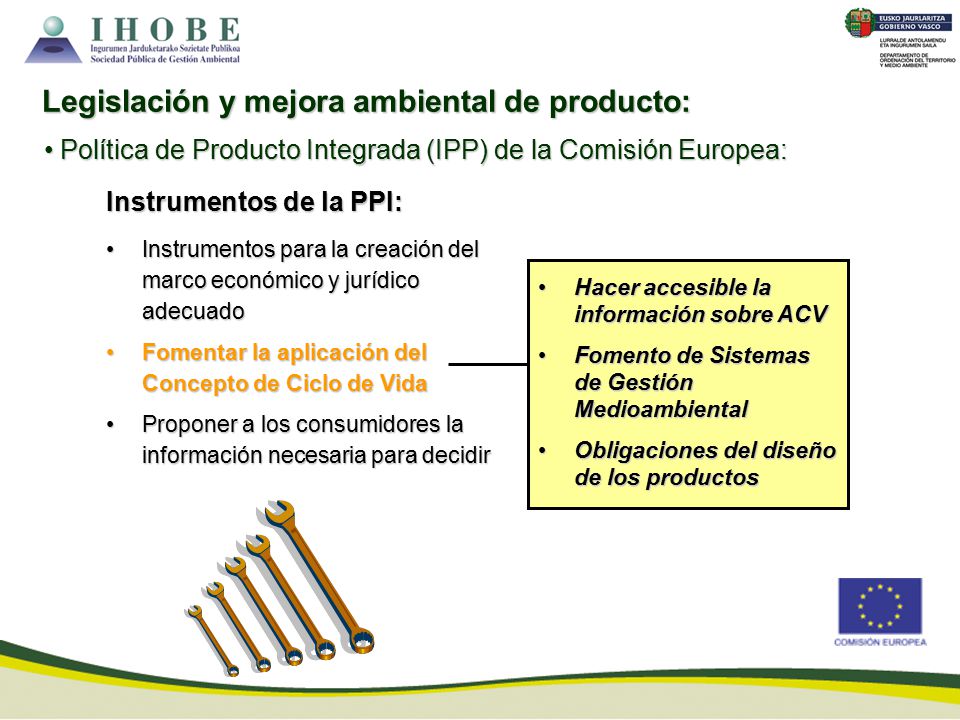 Legislación y mejora ambiental de producto: