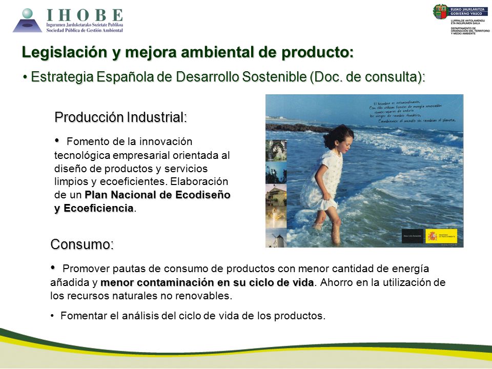 Legislación y mejora ambiental de producto:
