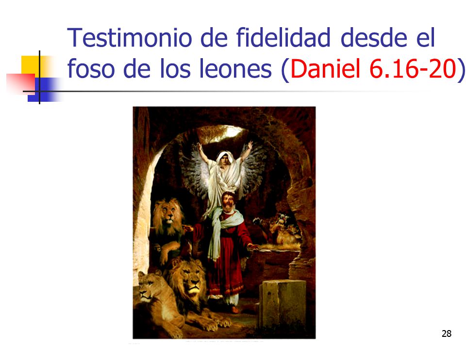 Testimonio de fidelidad desde el foso de los leones (Daniel )