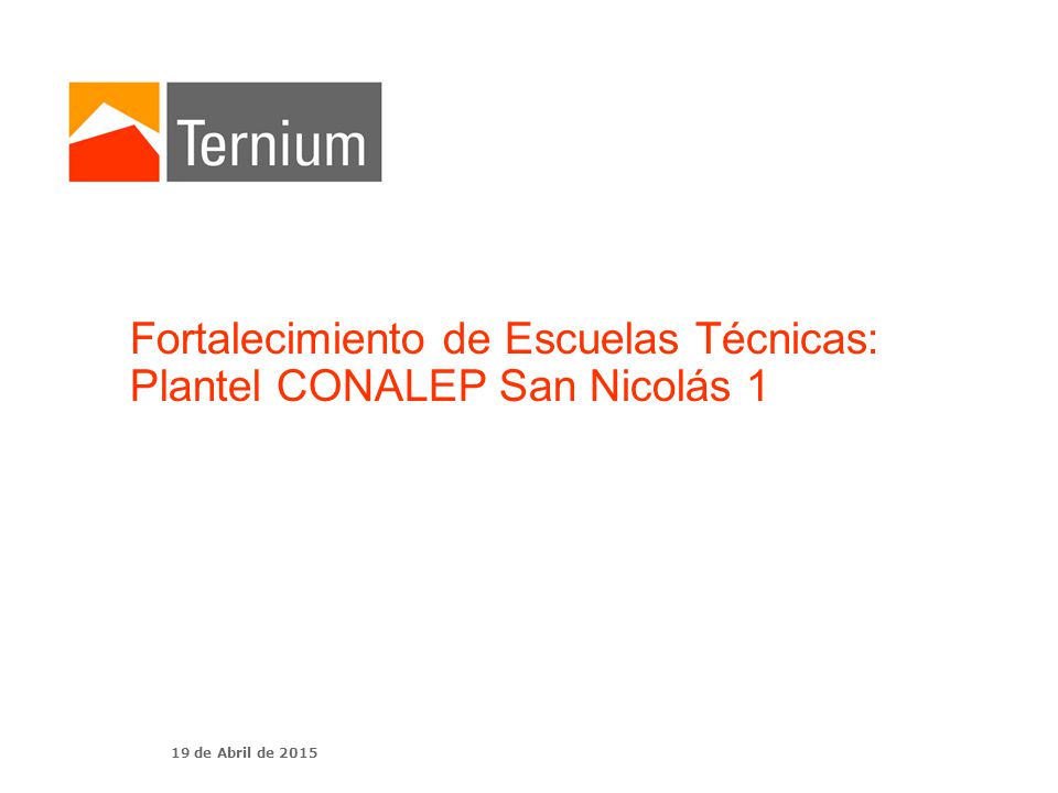 Fortalecimiento de Escuelas Técnicas: Plantel CONALEP San Nicolás 1