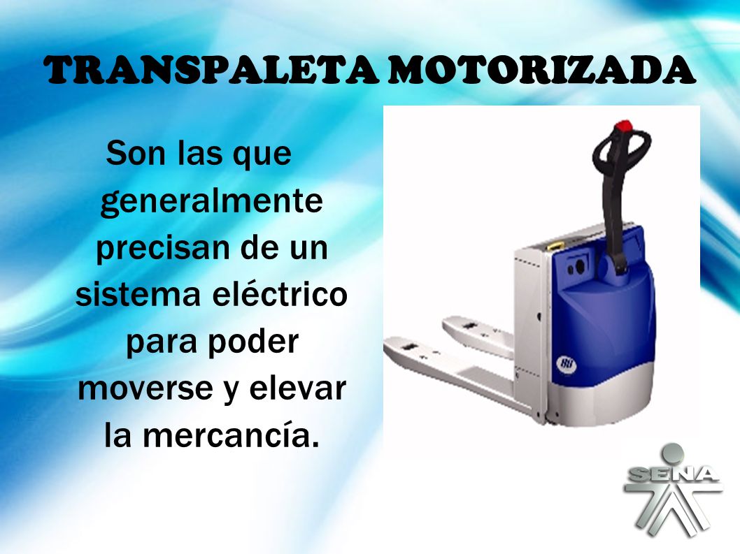 TRANSPALETA MOTORIZADA