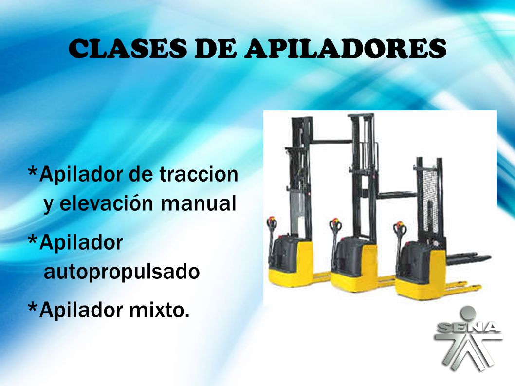 CLASES DE APILADORES *Apilador de traccion y elevación manual