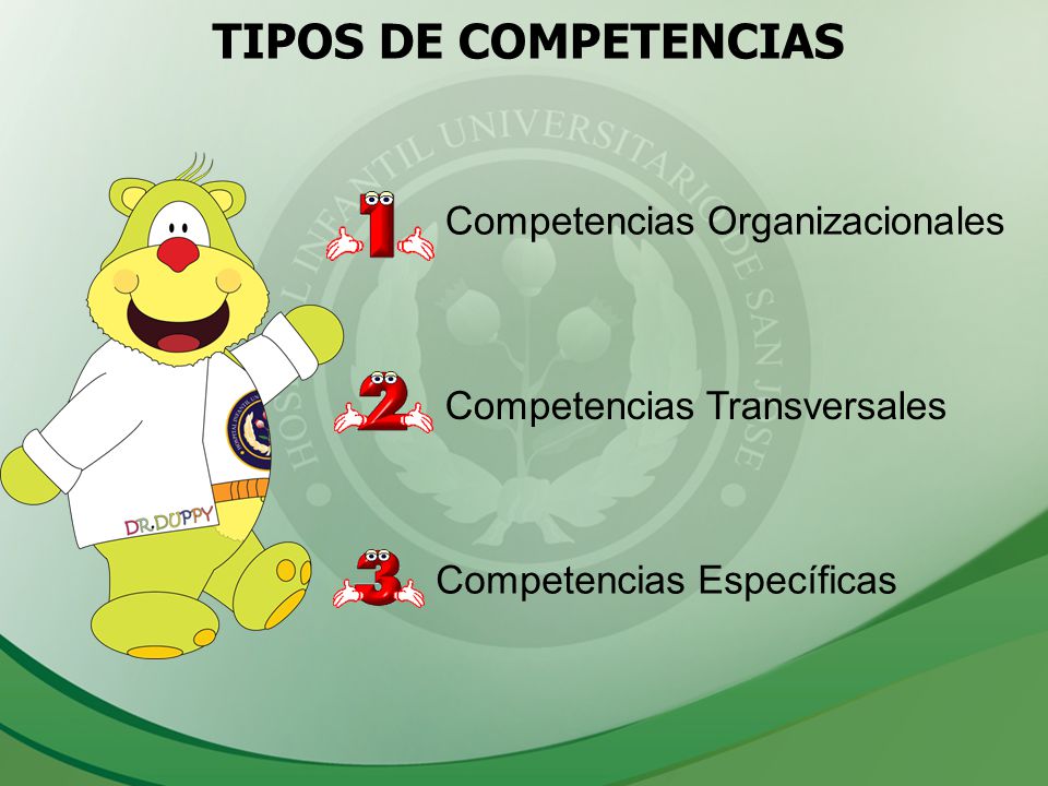 TIPOS DE COMPETENCIAS Competencias Organizacionales