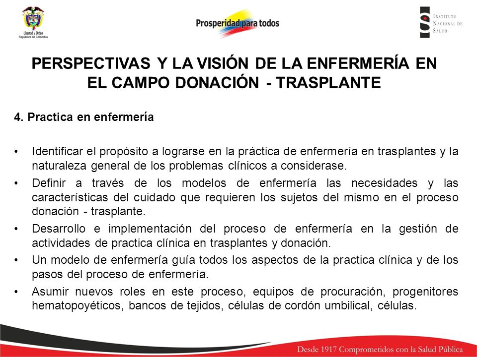 PERSPECTIVAS Y LA VISIÓN DE LA ENFERMERÍA EN EL CAMPO DONACIÓN - TRASPLANTE