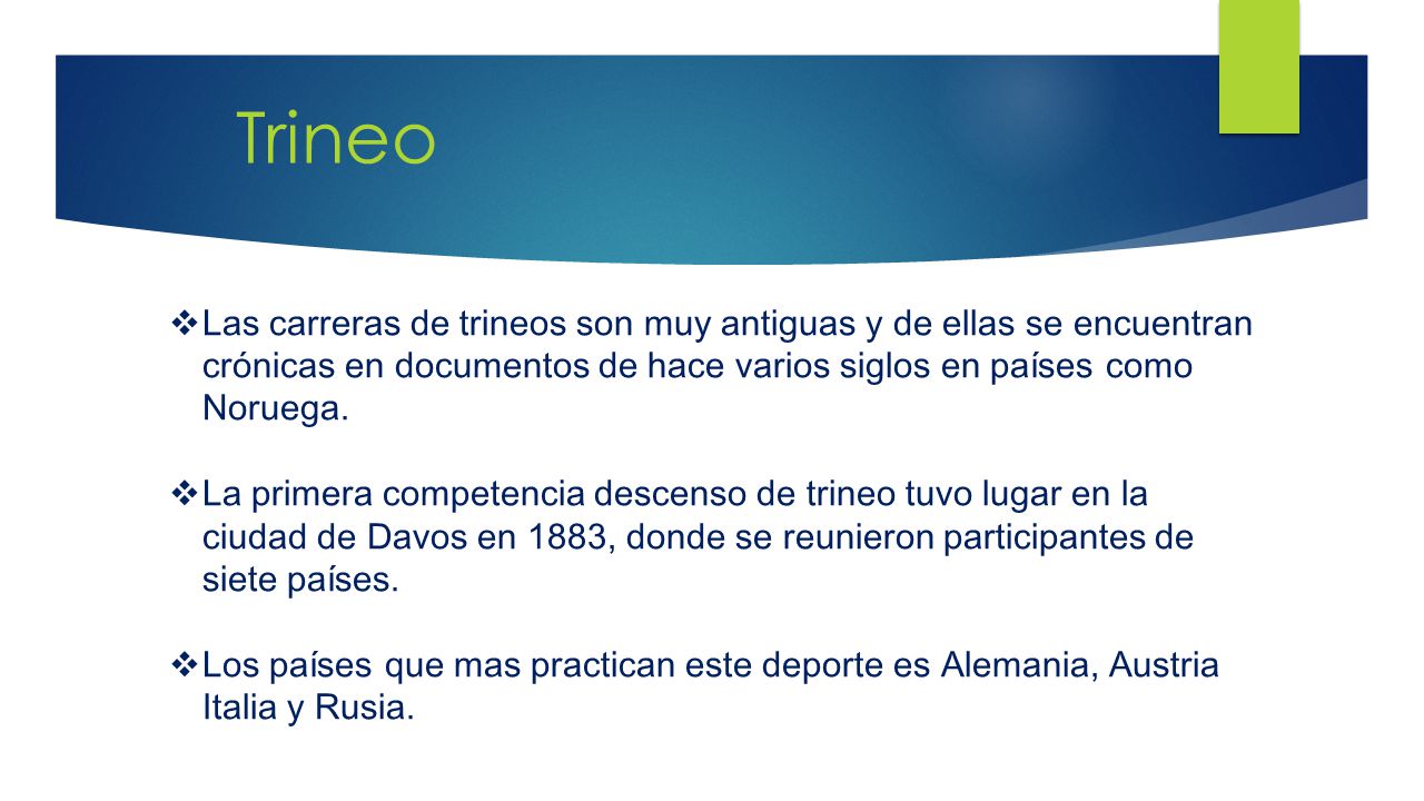 Trineo Las carreras de trineos son muy antiguas y de ellas se encuentran crónicas en documentos de hace varios siglos en países como Noruega.