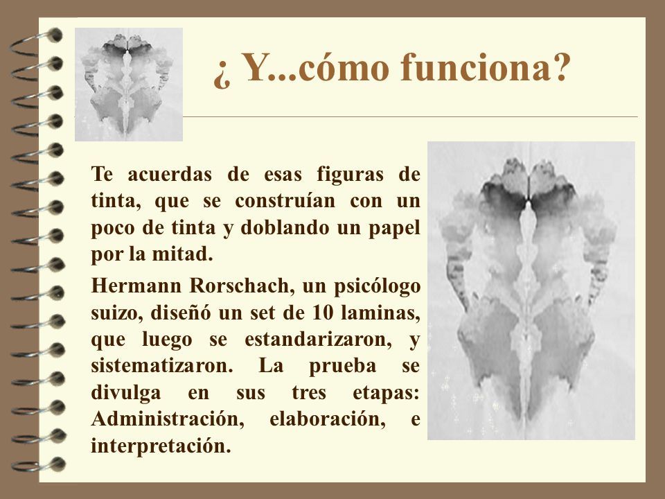 ¿ Y...cómo funciona Te acuerdas de esas figuras de tinta, que se construían con un poco de tinta y doblando un papel por la mitad.