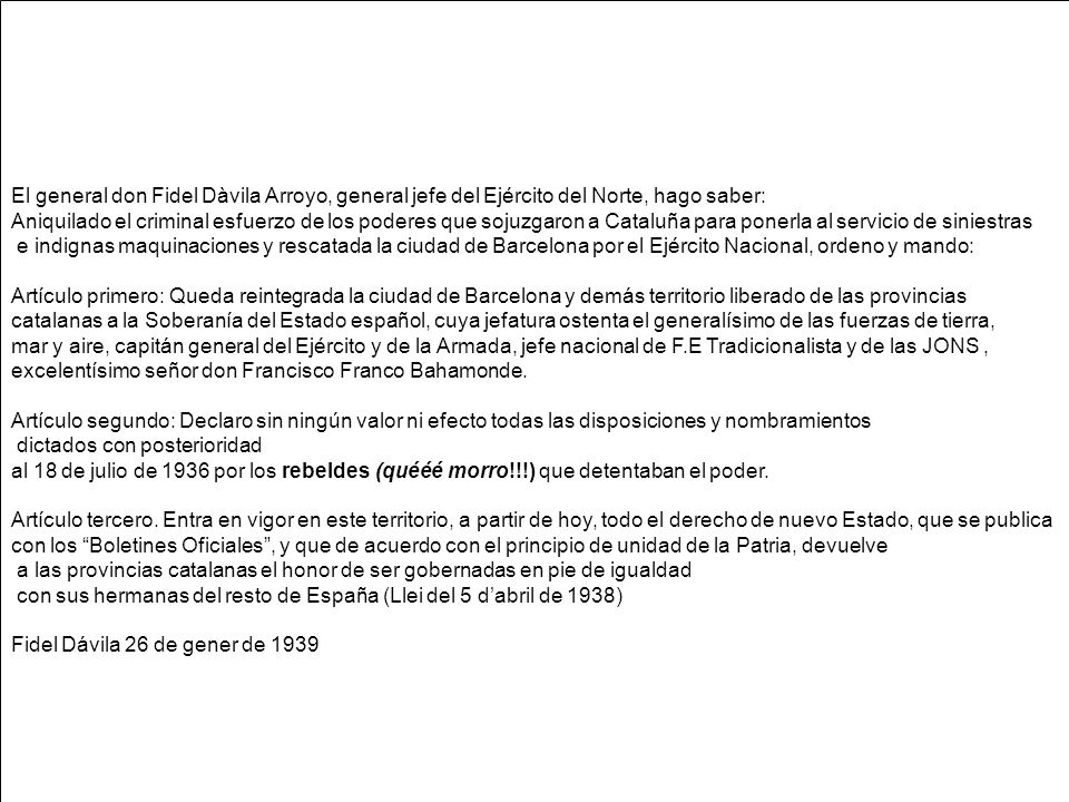 El general don Fidel Dàvila Arroyo, general jefe del Ejército del Norte, hago saber: