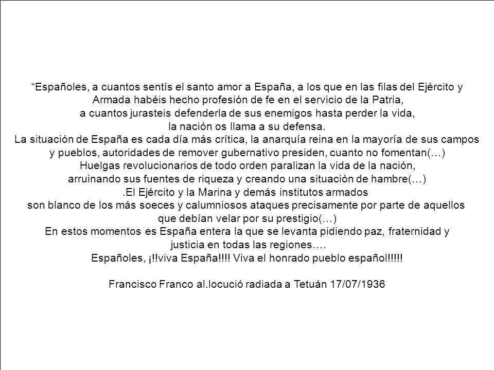 Armada habéis hecho profesión de fe en el servicio de la Patria,