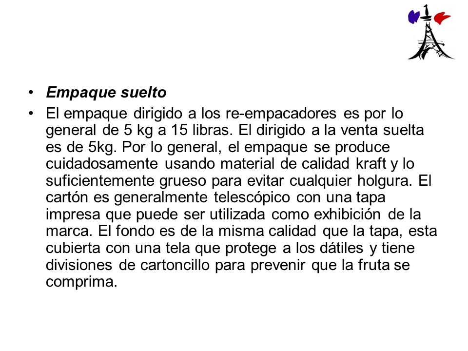 Empaque suelto