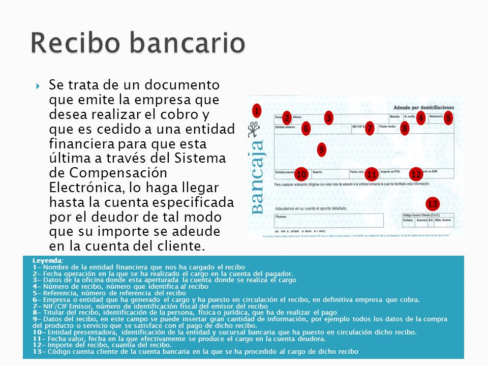 Recibo bancario