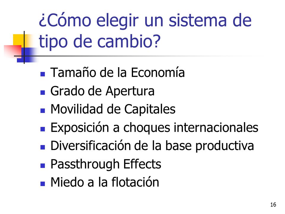 ¿Cómo elegir un sistema de tipo de cambio