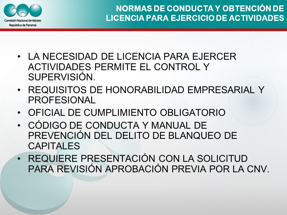 REQUISITOS DE HONORABILIDAD EMPRESARIAL Y PROFESIONAL