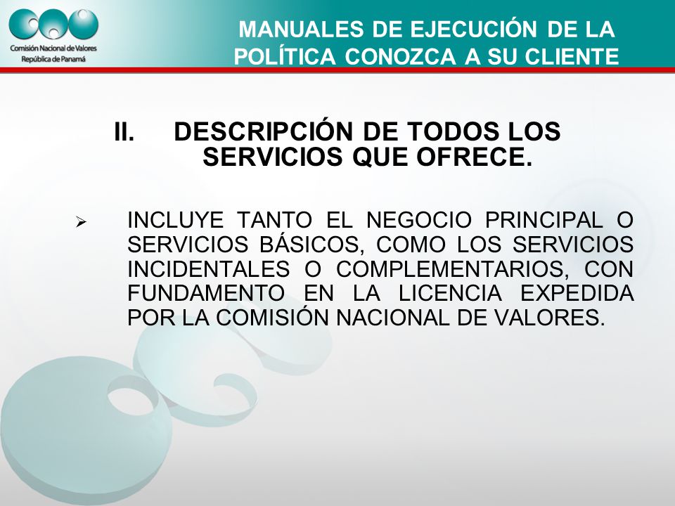 MANUALES DE EJECUCIÓN DE LA POLÍTICA CONOZCA A SU CLIENTE