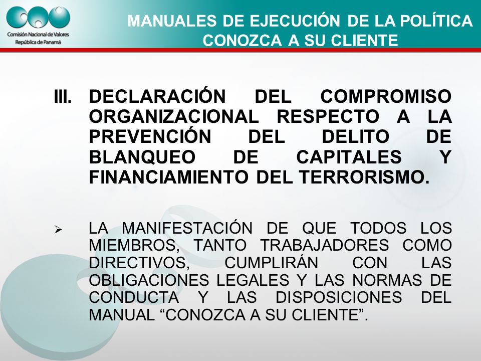 MANUALES DE EJECUCIÓN DE LA POLÍTICA CONOZCA A SU CLIENTE