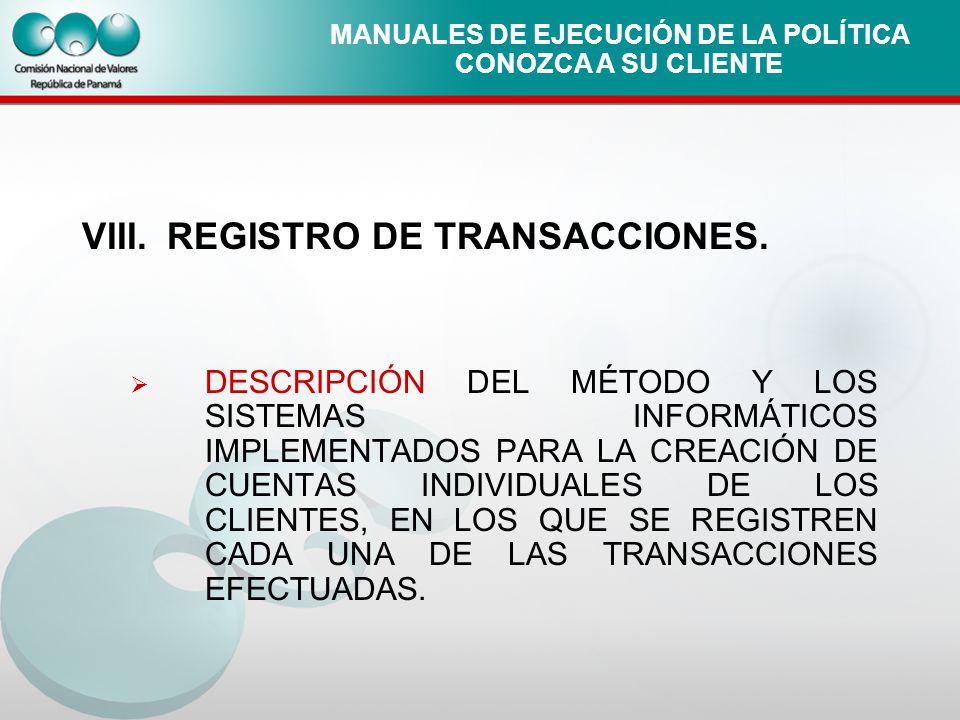 MANUALES DE EJECUCIÓN DE LA POLÍTICA CONOZCA A SU CLIENTE