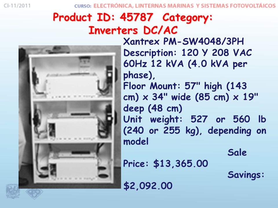 Product ID: Category: Inverters DC/AC