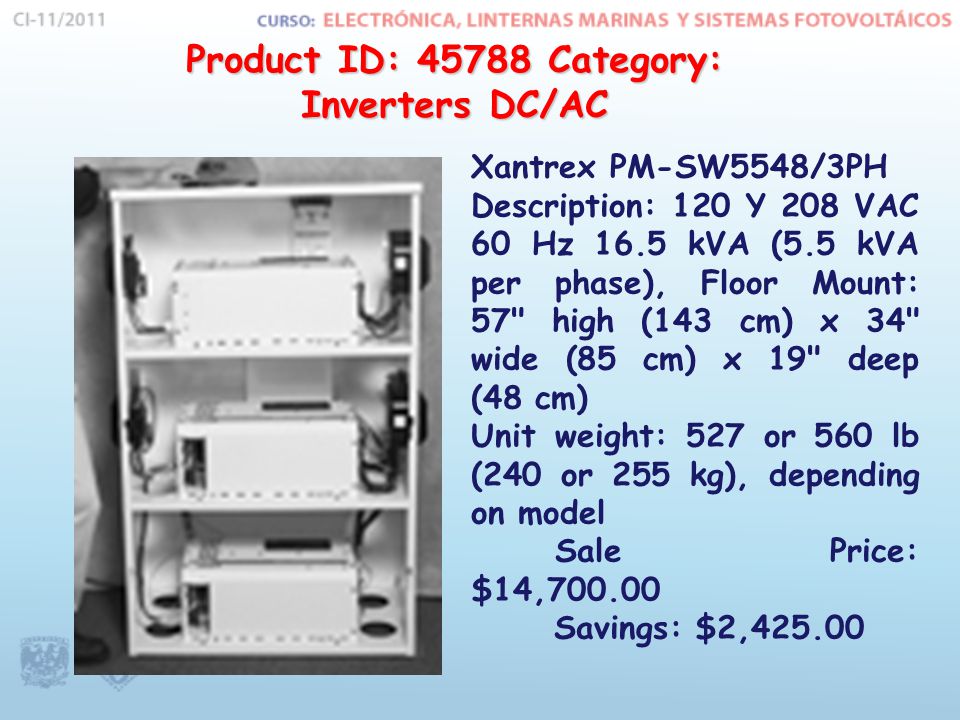 Product ID: Category: Inverters DC/AC