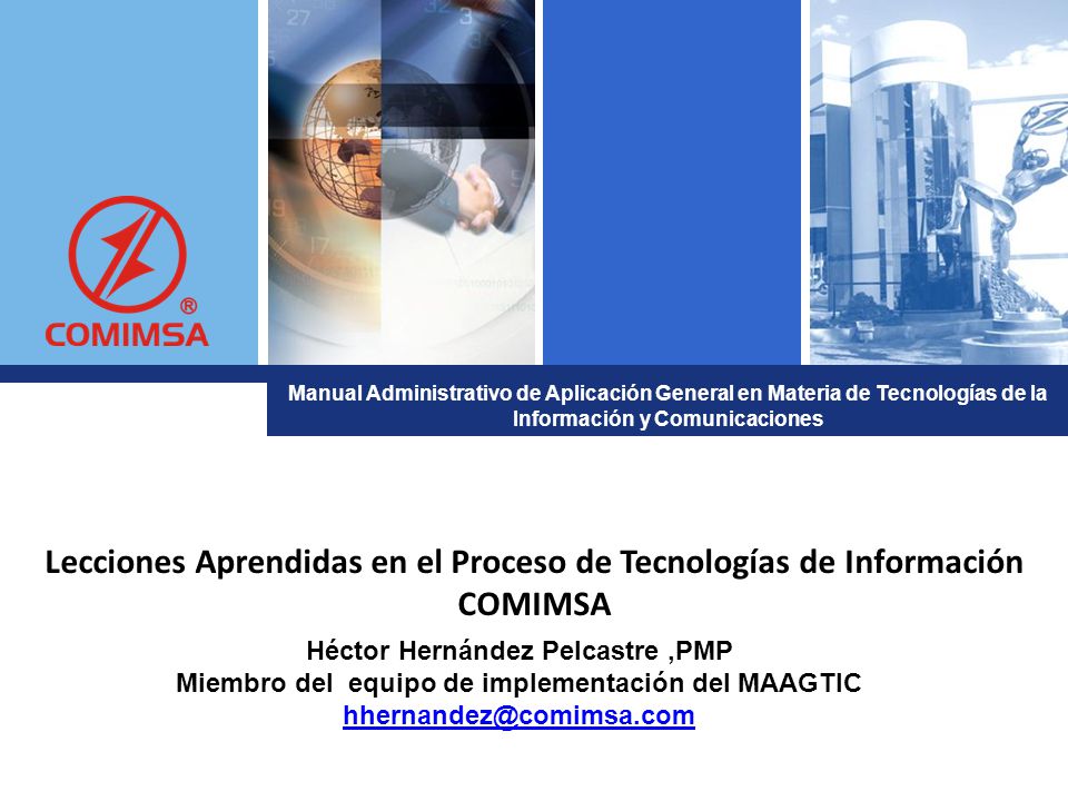Lecciones Aprendidas en el Proceso de Tecnologías de Información