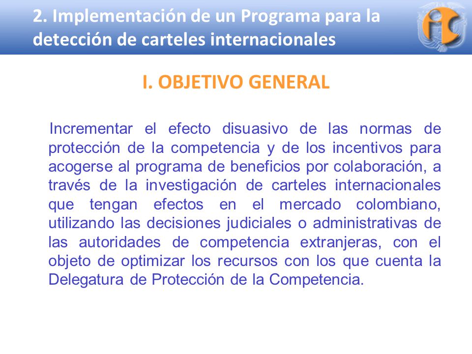 2. Implementación de un Programa para la detección de carteles internacionales