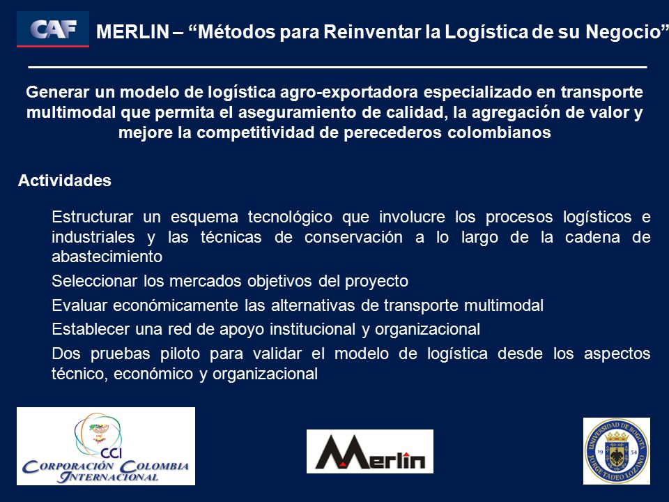 MERLIN – Métodos para Reinventar la Logística de su Negocio