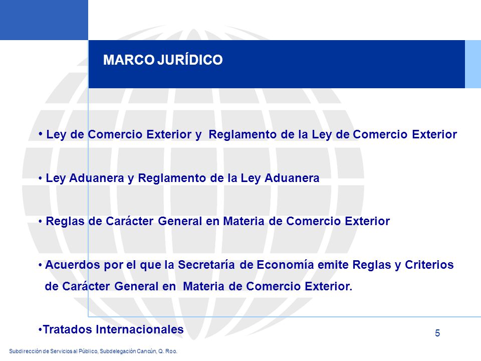 Ley de Comercio Exterior y Reglamento de la Ley de Comercio Exterior