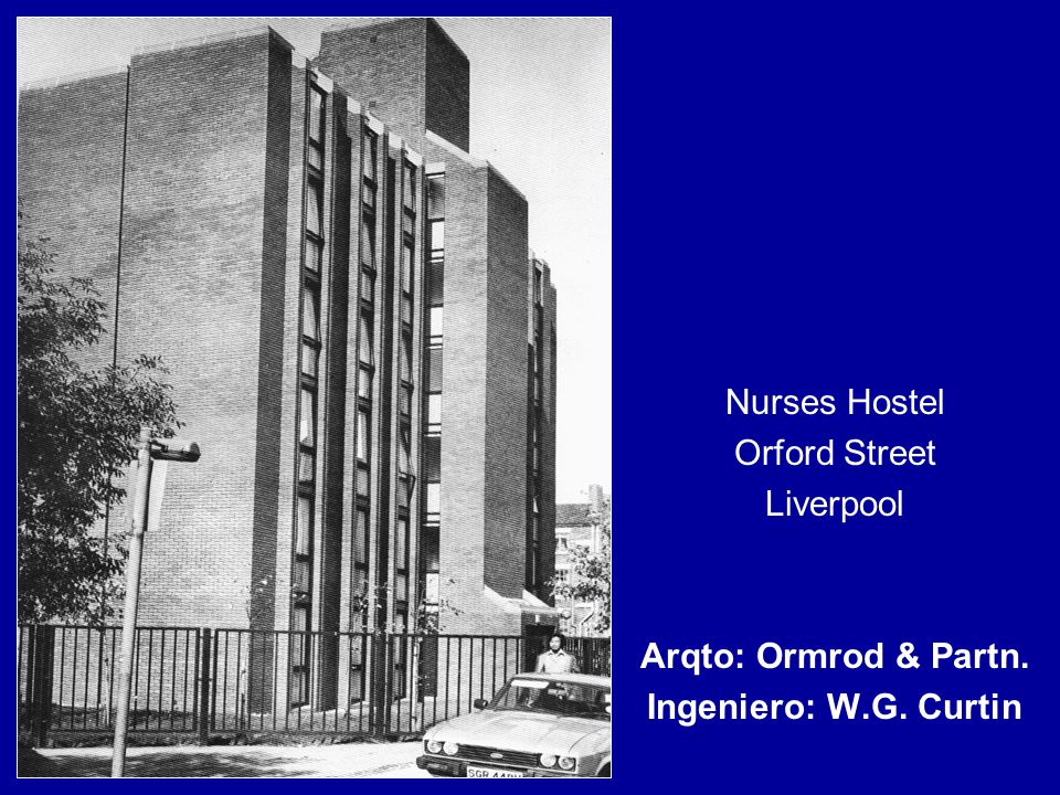 Nurses Hostel Orford Street Liverpool Arqto: Ormrod & Partn. Ingeniero: W.G. Curtin