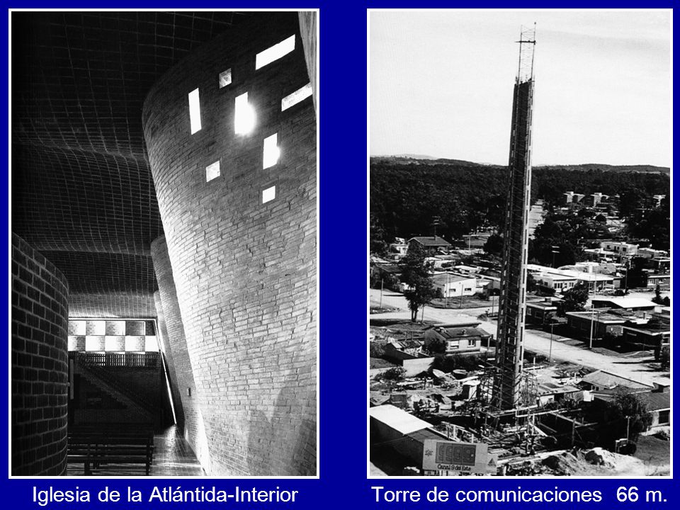 Iglesia de la Atlántida-Interior Torre de comunicaciones 66 m.