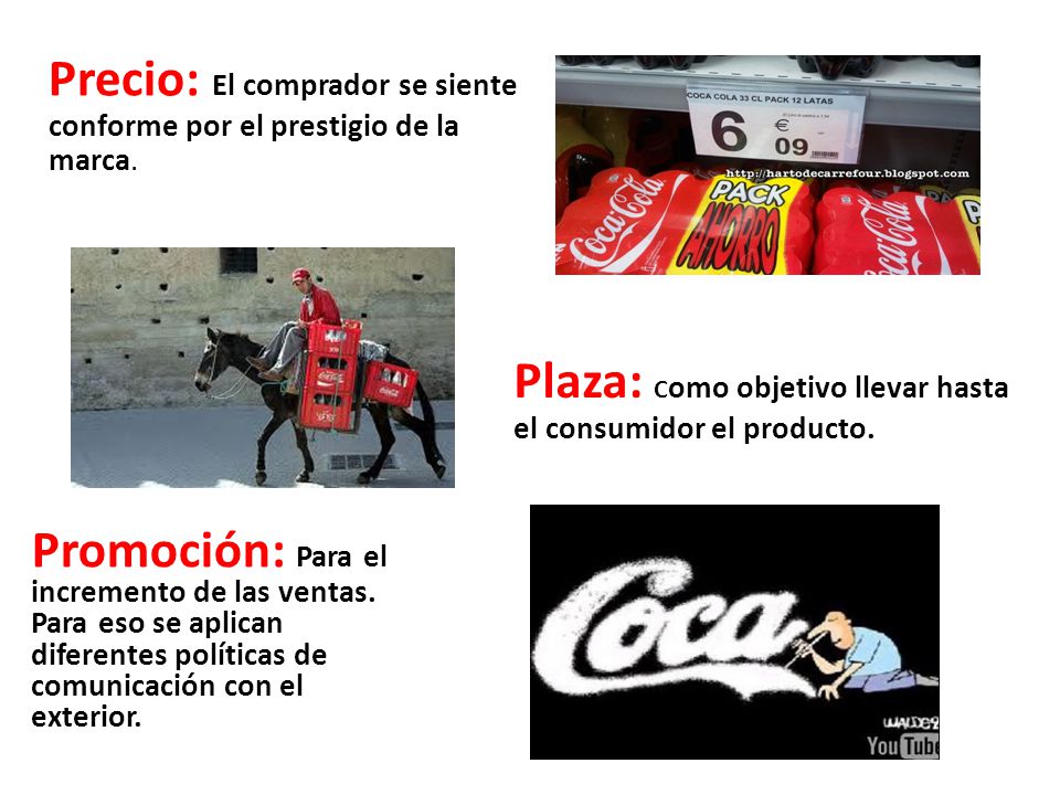 Precio: El comprador se siente conforme por el prestigio de la marca.