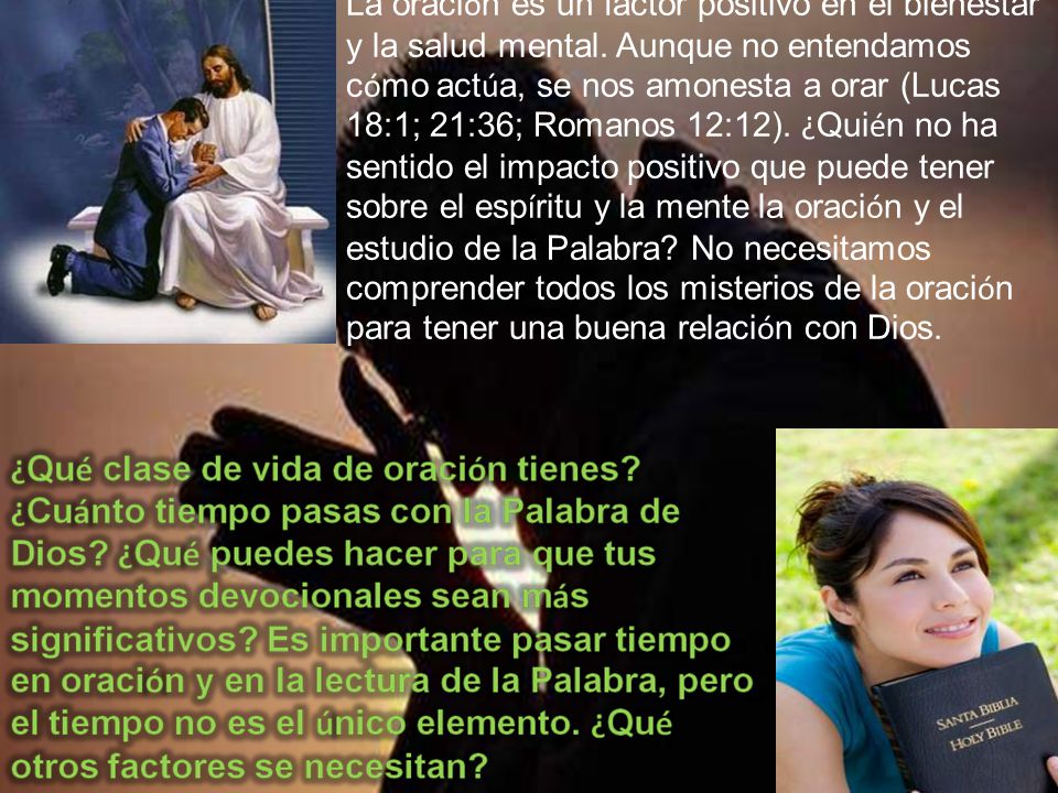 La oración es un factor positivo en el bienestar y la salud mental