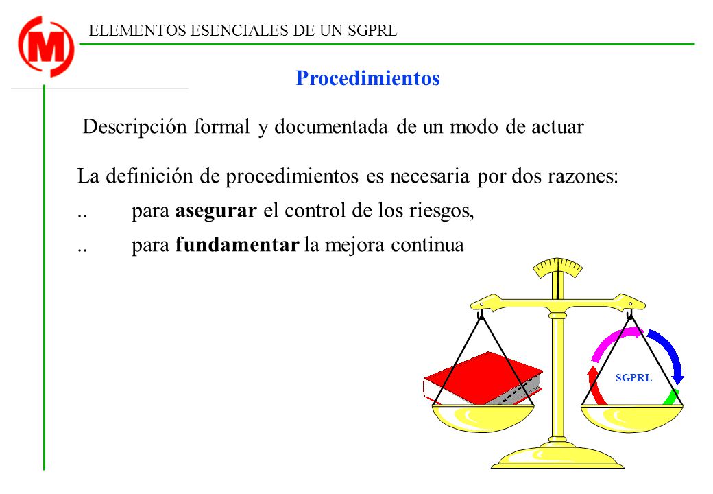 Descripción formal y documentada de un modo de actuar