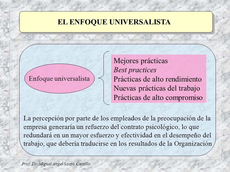 Enfoque universalista