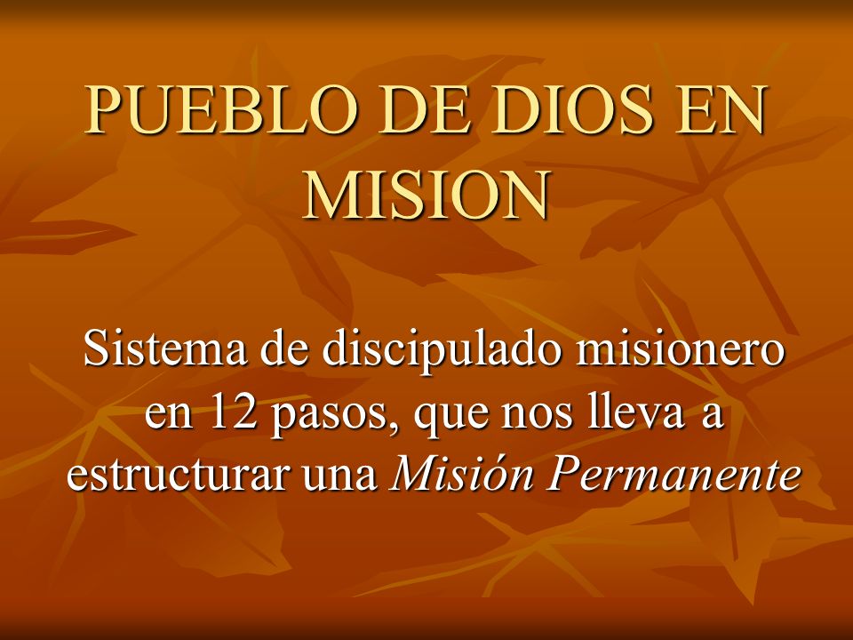 PUEBLO DE DIOS EN MISION
