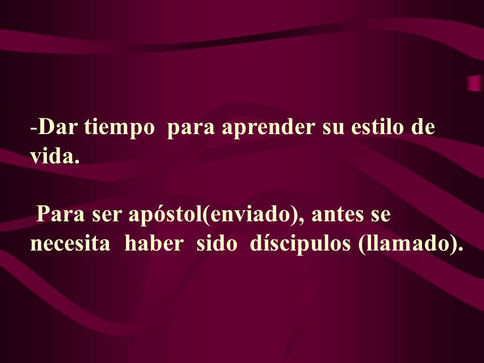 Dar tiempo para aprender su estilo de vida