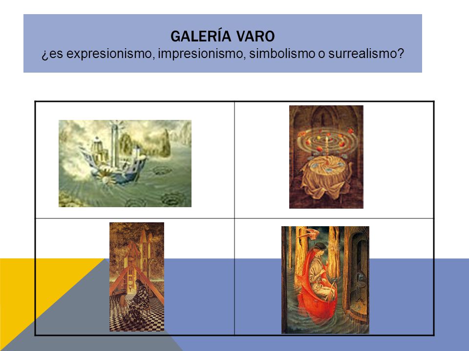 GALERÍA VARO ¿es expresionismo, impresionismo, simbolismo o surrealismo