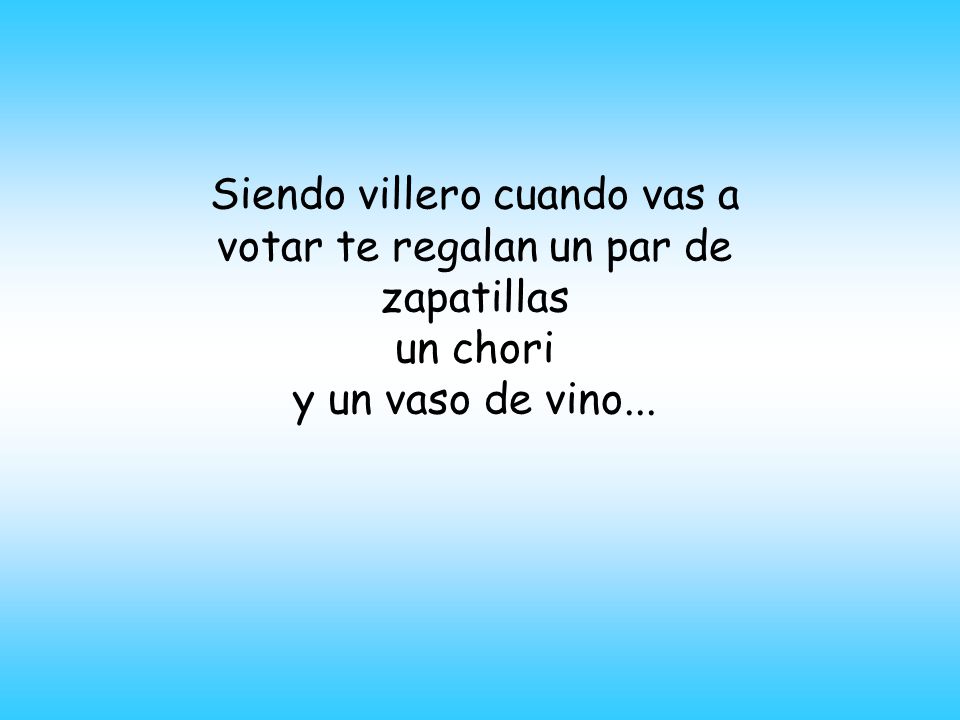 Siendo villero cuando vas a votar te regalan un par de zapatillas