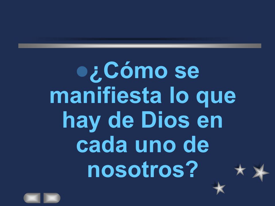 ¿Cómo se manifiesta lo que hay de Dios en cada uno de nosotros