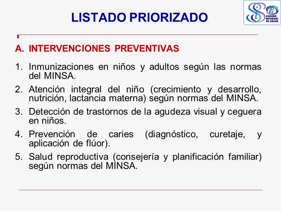 LISTADO PRIORIZADO INTERVENCIONES PREVENTIVAS