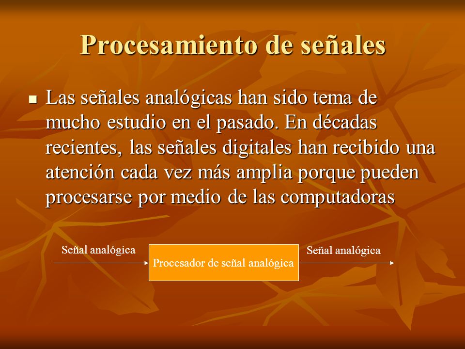 Procesamiento de señales