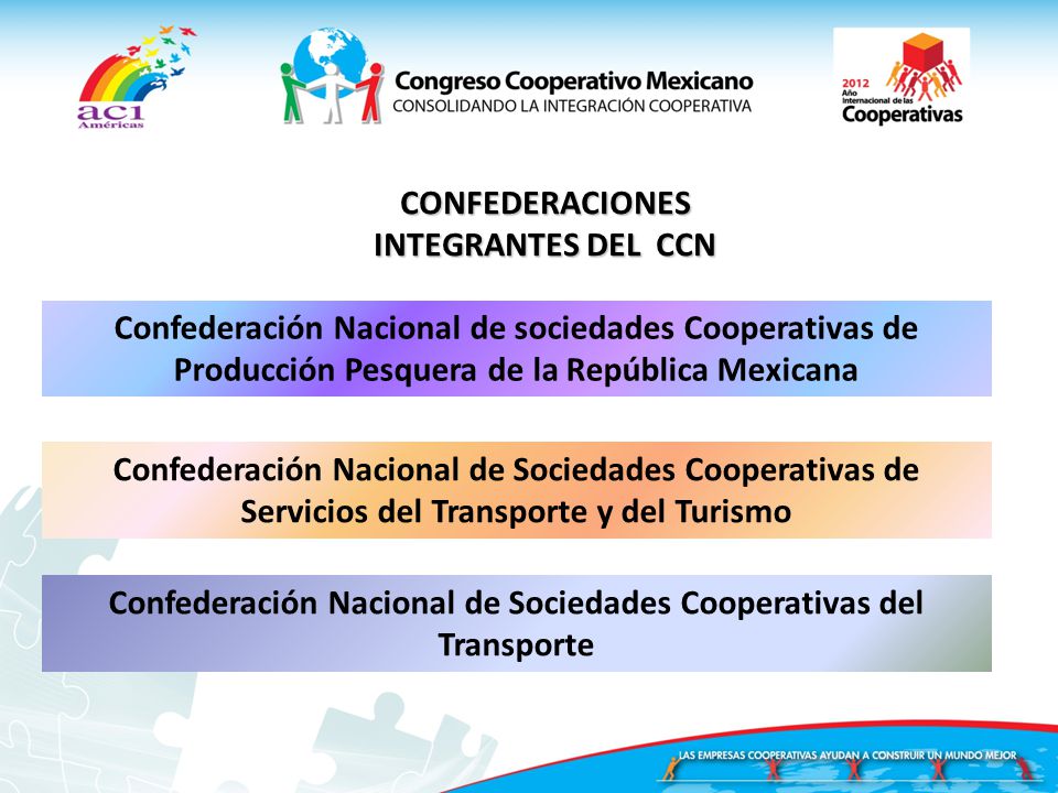 CONFEDERACIONES INTEGRANTES DEL CCN