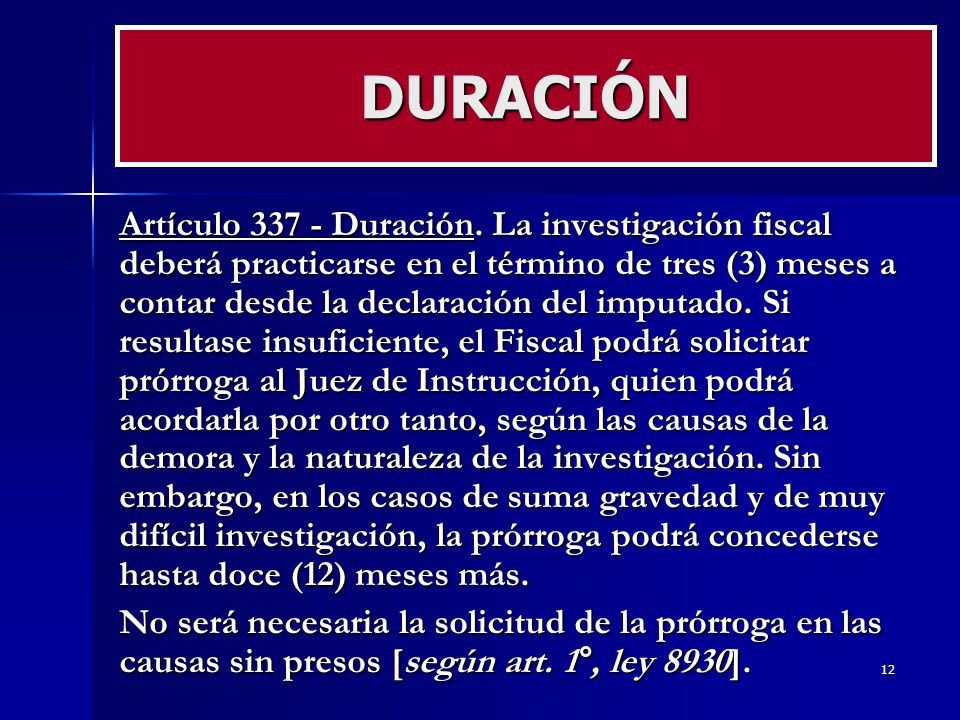 DURACIÓN