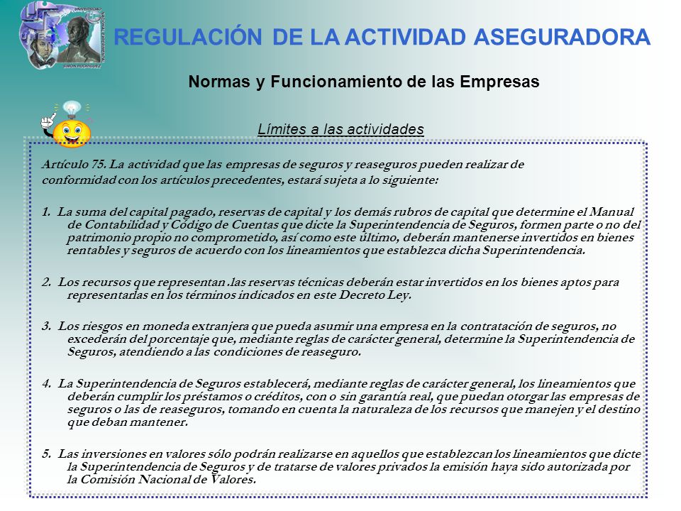 REGULACIÓN DE LA ACTIVIDAD ASEGURADORA