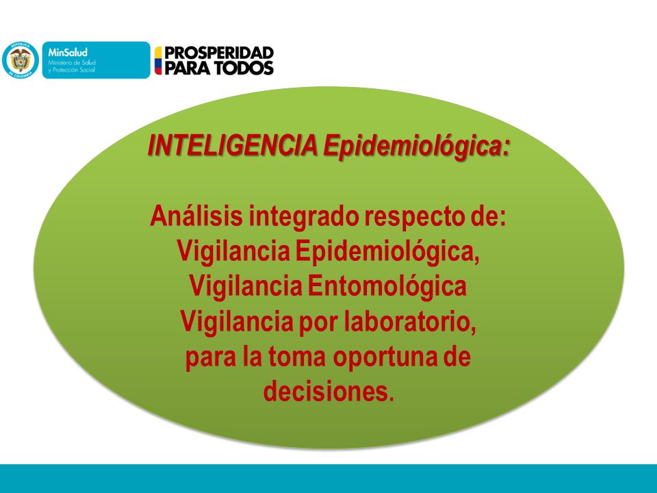 INTELIGENCIA Epidemiológica: Análisis integrado respecto de: