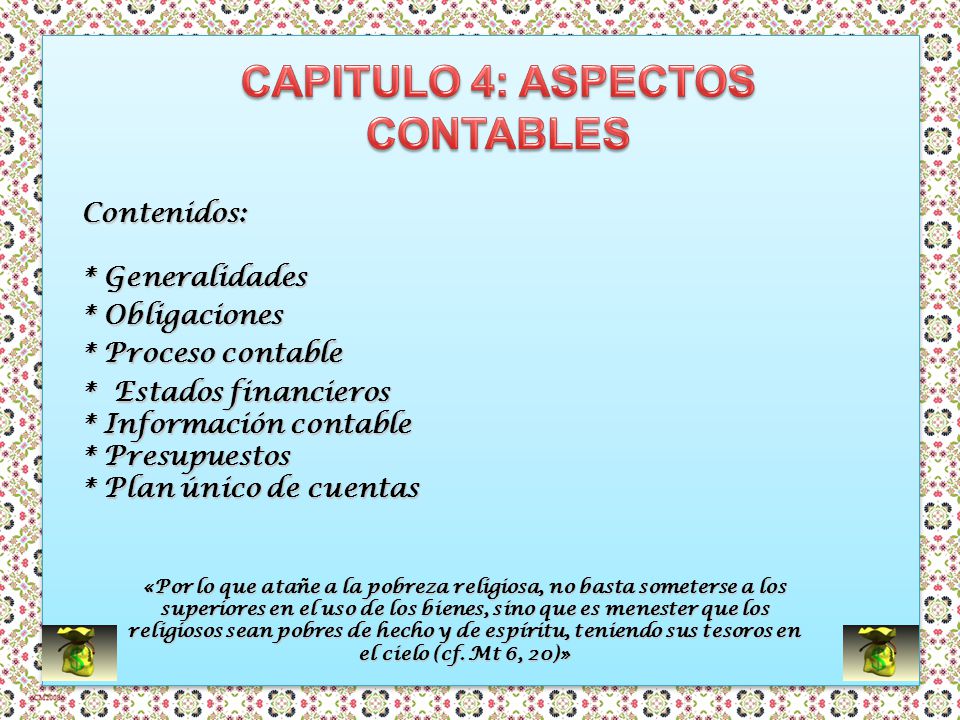 CAPITULO 4: ASPECTOS CONTABLES