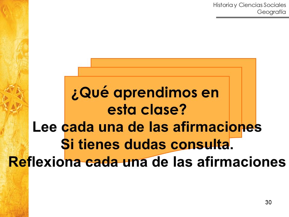 Lee cada una de las afirmaciones Si tienes dudas consulta.