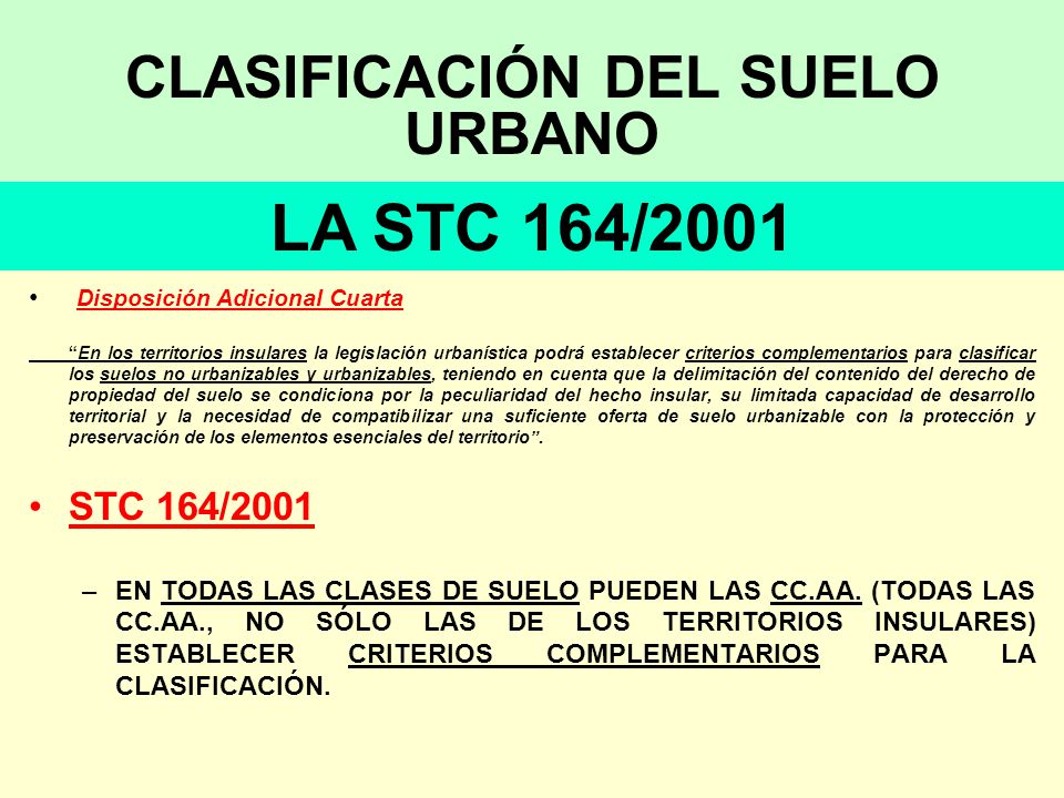 CLASIFICACIÓN DEL SUELO URBANO