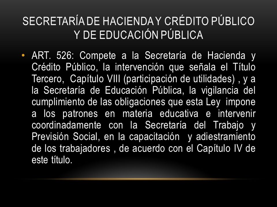 Secretaría de hacienda y crédito público y de educación pública